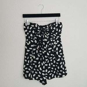 strapless romper